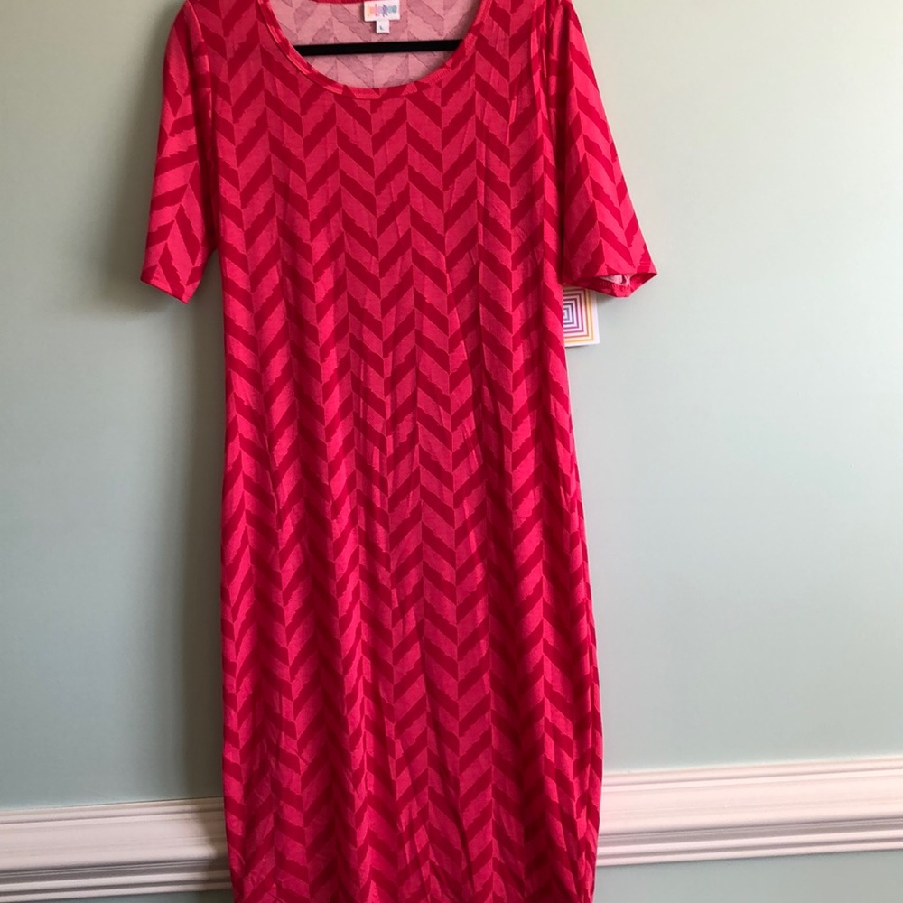 LuLaRoe Julia Dress Size Large
